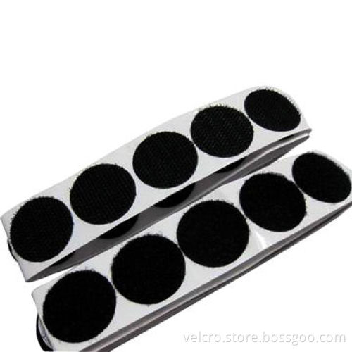 Eco-friendly Colored Round Hook-and-loop, Made of 100% Nylon and High Quality Glue